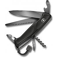 Складной нож Victorinox RANGERGRIP 55 Onyx Black 130мм/3сл/12функ/черн /lock/штоп/пила