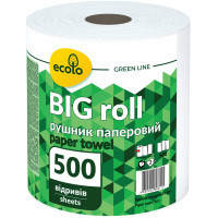 Паперові рушники Ruta Ecolo Big Roll 2 шари 500 відривів (4820202896111)