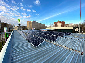 Київ, мережева сонячна електростанція 34.5 кВт під власне споживання АЗС