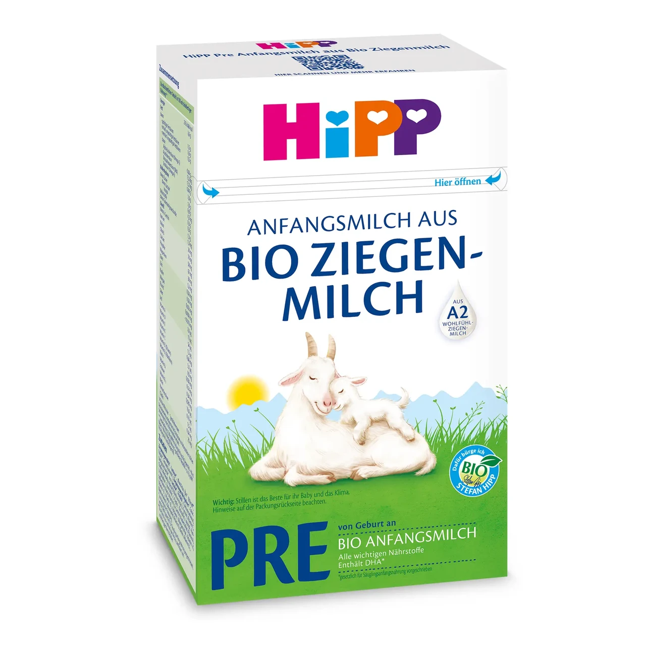 Органічна суха суміш HiPP Pre на козиному молоці з народження 400 г