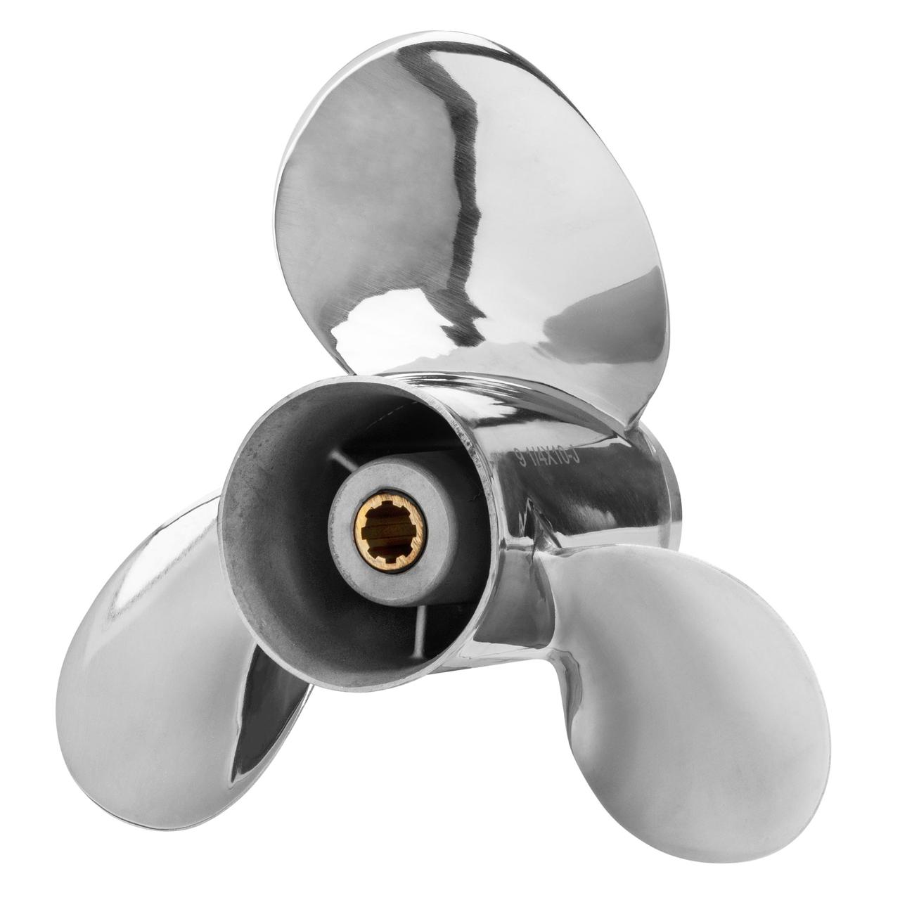 Гвинт гребний для човнового мотора YAMAHA 9.9-15 HP 683-45943-00-EL SS 3X9 1/4X10
