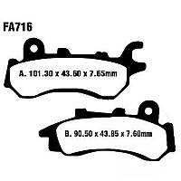 Колодки тормозные (YS-3263) FA716 диск HONDA CB 125