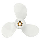 Гвинт гребний для лодочного мотора YAMAHA F2.5A/3A 3-лопатевий алюмінієвий 3X7 1/2X7 ALU висока тяга і швидкість, фото 3