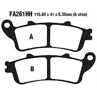 Колодки тормозные передние FA261 \FA281(YS-3063) диск
