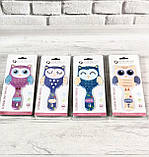 Гребінець-щітка для волосся дитяча «Совушки», фото 3