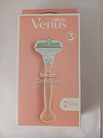 Станок женский для бритья Gellette Venus sensitive + 2 картриджа (Жиллет Венус)