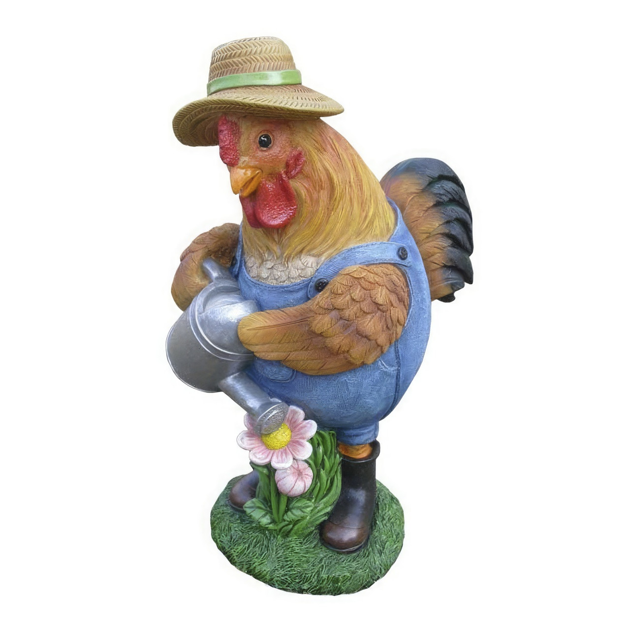 Декоративна фігурка для саду Engard "Півник-садівник" 31х13х30см фігури для саду з полістоуна