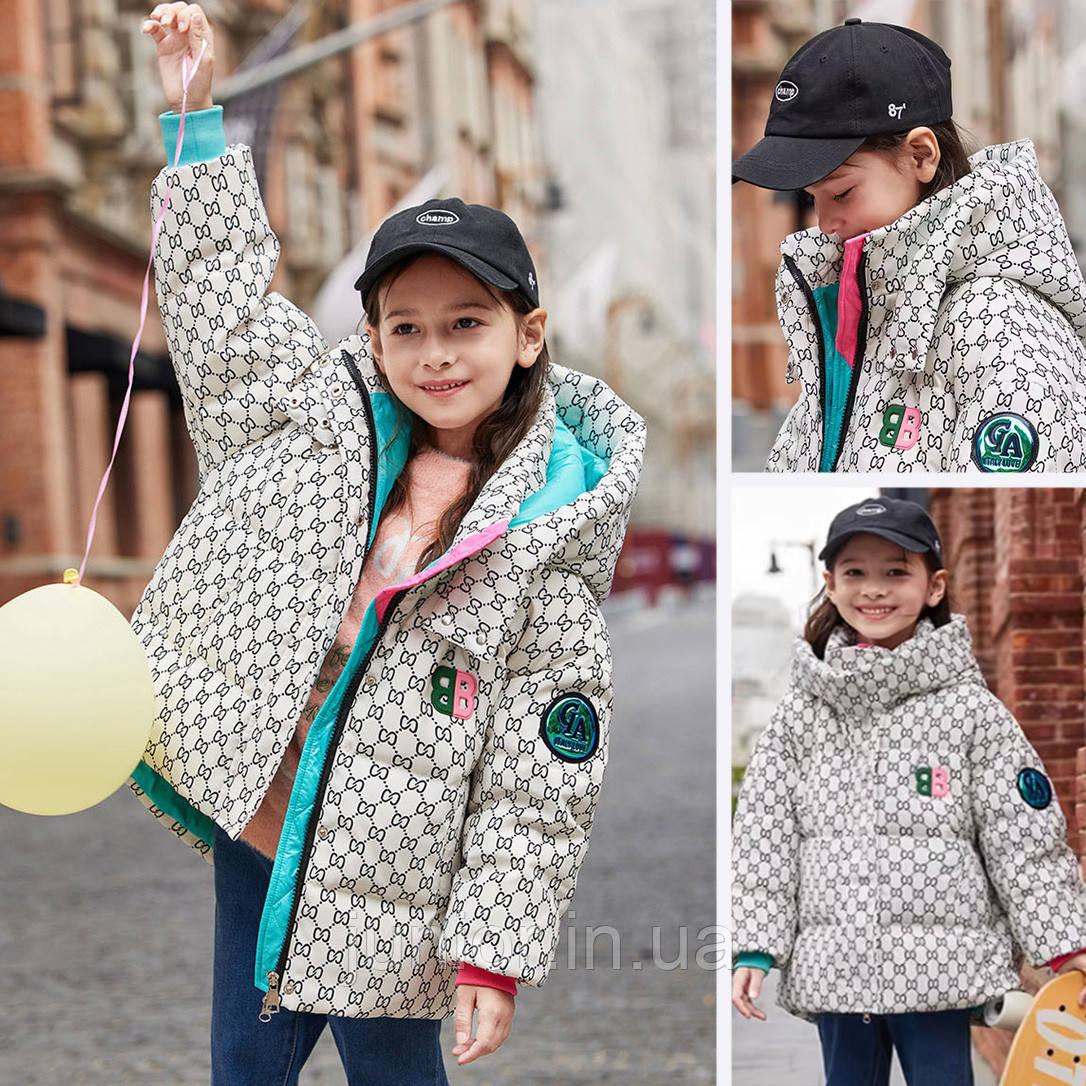 Підліткова демісезонна куртка для дівчинки "Гуччі"  (140р), фото 1