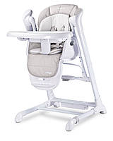 Стульчик для кормления + качель 2 в 1 Caretero Indigo Light Grey