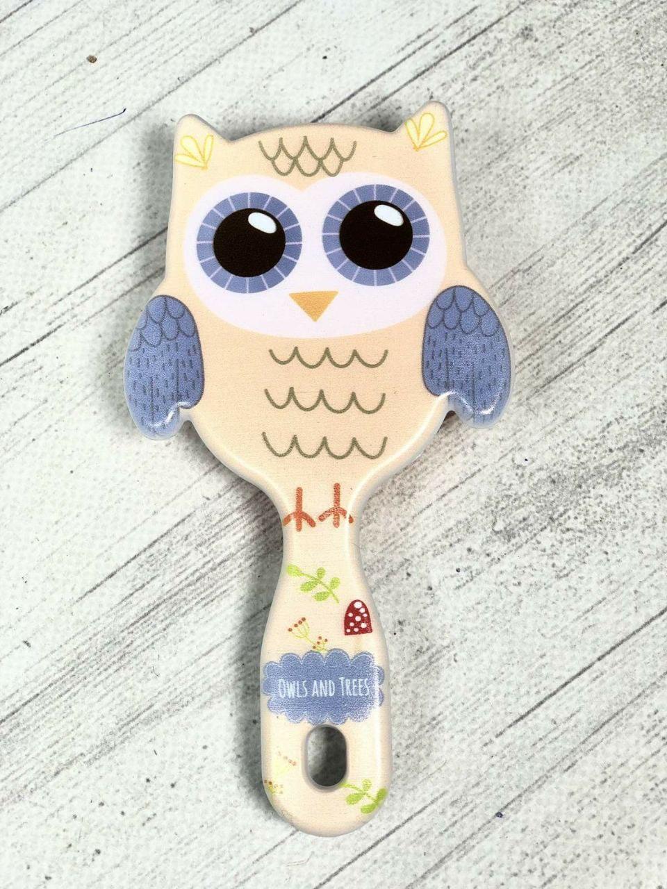 Гребінець-щітка для волосся дитяча «Совушки», фото 1