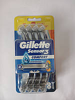 Верстат чоловічий одноразовий Gillette Sensor 3 Komfort 8 шт. (5+3)(Жиллетт Сенсор 3)