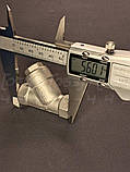 Фільтр муфтовий нержавіючий DN10 (3/8") н/ж сталь AISI304 (CF8), Y-подібний, Ру40 (800 PSI), 60 меш, BSPP, фото 4