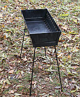 Мангал валіза на 12 шампурів 3 мм Розкладна жарівня гриль Мангал-валіза 3 мм на 12 шампурів розкладний, фото 5