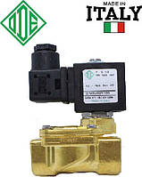 Електромагнітний клапан 1/2", - 10 + 140°С, 21WA4ROE130 ODE Італія, нормально закритий для пари. Електроклапан