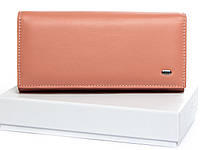 Женский кожаный кошелек на магните Dr.Bond W501-2 pink натуральная кожа