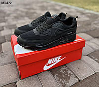 Чоловічі кросівки Nike Air Max 90 (чорний колір). Спортивні кросівки 41-42 розміри