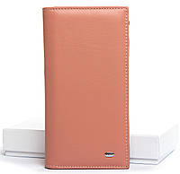 Женский кожаный кошелек Dr.Bond WMB-3M pink натуральная кожа
