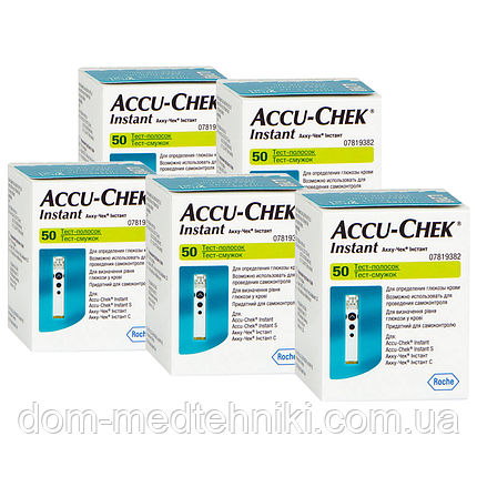Тест-смужки Accu-Chek Instant (Аку-Чек Інстант) No50 - 5 уп., (250 шт.), фото 1
