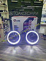 Автомобильные линзы Sigma Bi-LED SUPER 3.0" 3 дюйма светодиодные билед 90/100ватт 5500к с масками G132 Black