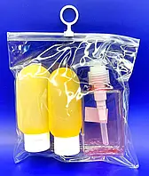 Набір дорожніх флаконів для подорожей 3 шт.