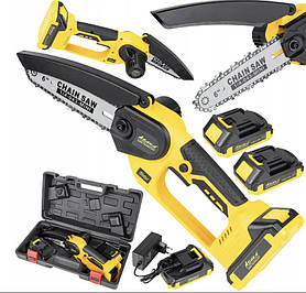 Акумуляторна ланцюгова пилка Asaka ASCD-21V 2 шини 2 ланцюга (21В 2Аг)