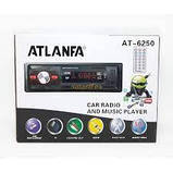 Автомагнітола з 2-ма виходами ATLANFA AT-6250, автомобільний музичний плеєр Стерео FM тюнер, МР3 та WMA, 2 в el, фото 3