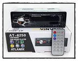 Автомагнітола з 2-ма виходами ATLANFA AT-6250, автомобільний музичний плеєр Стерео FM тюнер, МР3 та WMA, 2 в el, фото 4