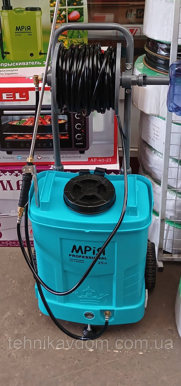 Обприскувач Мрія 25 л з акумулятором 12v шланг 30 метрів, фото 1