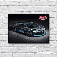Деревянный постер «Bugatti Divo» 210х297 мм