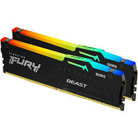 Модуль памяти для компьютера DDR5 16GB (2x8GB) 6000 MHz FURY Beast RGB Kingston Fury (ex.HyperX)