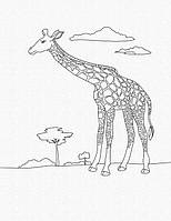 Картина по номерам для детей art craft жираф 25х30 см 15522-ac