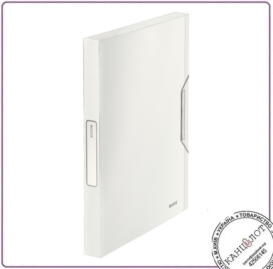 Папка-бокс на резинці LEITZ STYLE на 250арк., білий (3956-00-04), фото 1