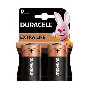 Батарейки Duracell D (LR20) Alkaline (2шт.)