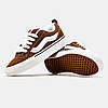 Жіночі кеди Vans Knu Skool Brown White VN0009QCNWH, фото 2