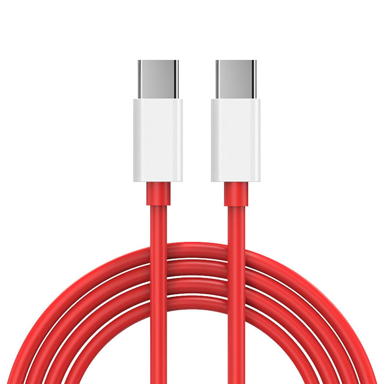 Кабель USB Warp Type-C To Type-C Cable Red 0,35 м 60W (тех.пакет) HC, фото 1