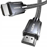 Сверхскоростной HDMI Кабель UGREEN HD135 2.1 8К 60 Гц, 3м Luxury Zinc Alloy 3.0 м Luxury Zinc Alloy Серый