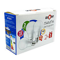 Мультипак "2+1" світлодіодна лампа Biom А60 10W E27 4500K BT-510/3 11953, фото 2