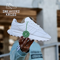 Женские кроссовки Adidas Retropy E5 Triple White, Адидас ретропи белые, Adidas originals retropy