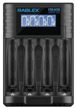 Зарядний пристрій автоматичний на 4 аккум. AA,AAA,14500 (1,2 або 1,5 або 3,7V) RABLEX RB-408 CH