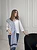 Платок Dior 180* 70 см , Шовкова хустинка Діор чорно- біла, фото 2