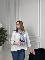 Платок Dior шелк 180*70 см , Шелковый платок Диор черно-белый