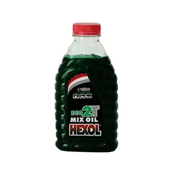 Мастило для двотактних бензинових двигунів Hexol Eco 2T Mix 0,5 л з повітряним охолодженням і без