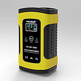 Автомобільний імпульсний зарядний пристрій Foxsur 12v 5-6A, автоматичний зарядний для акумулятора, фото 2