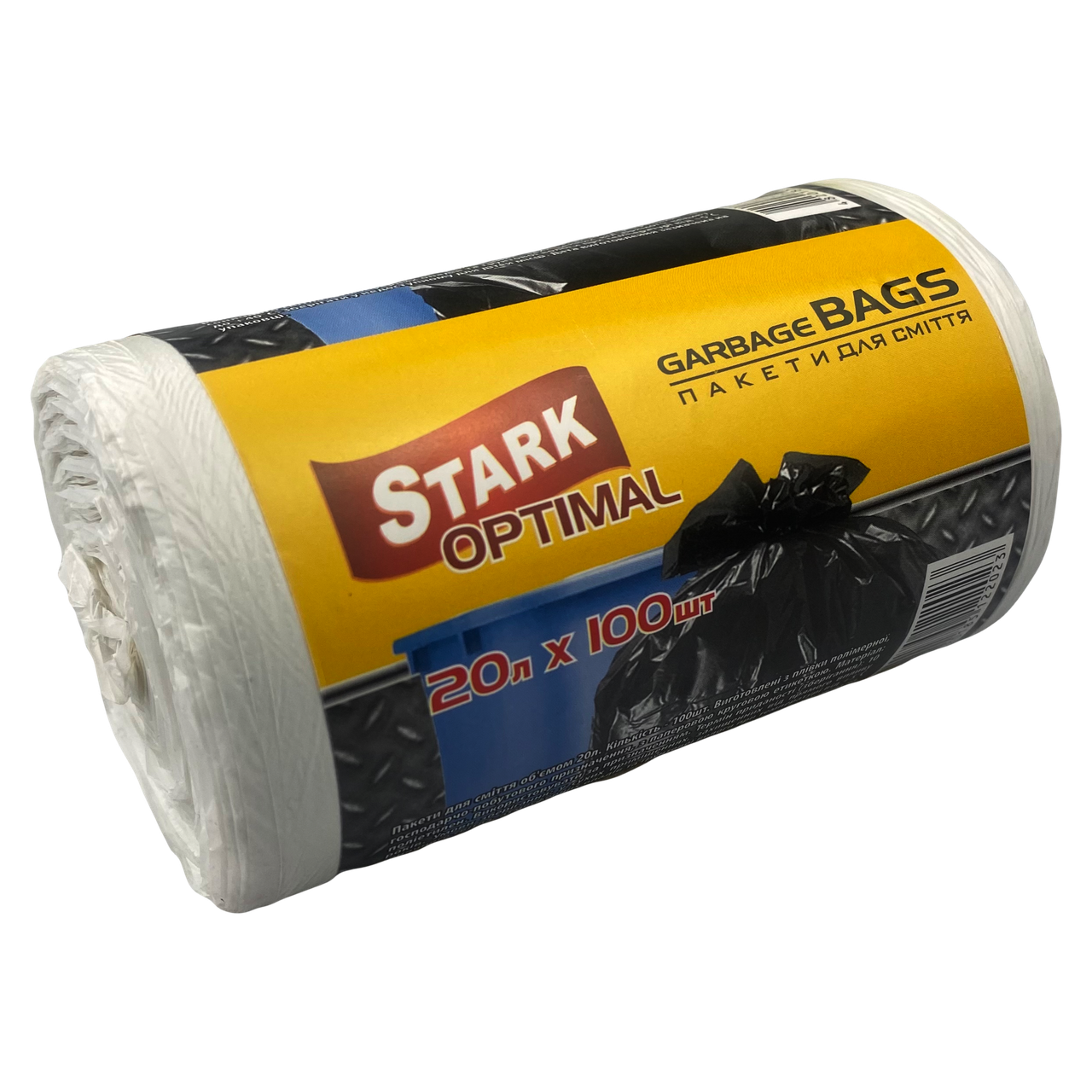 Пакети для смiття 20л 100шт білі Stark Optimal