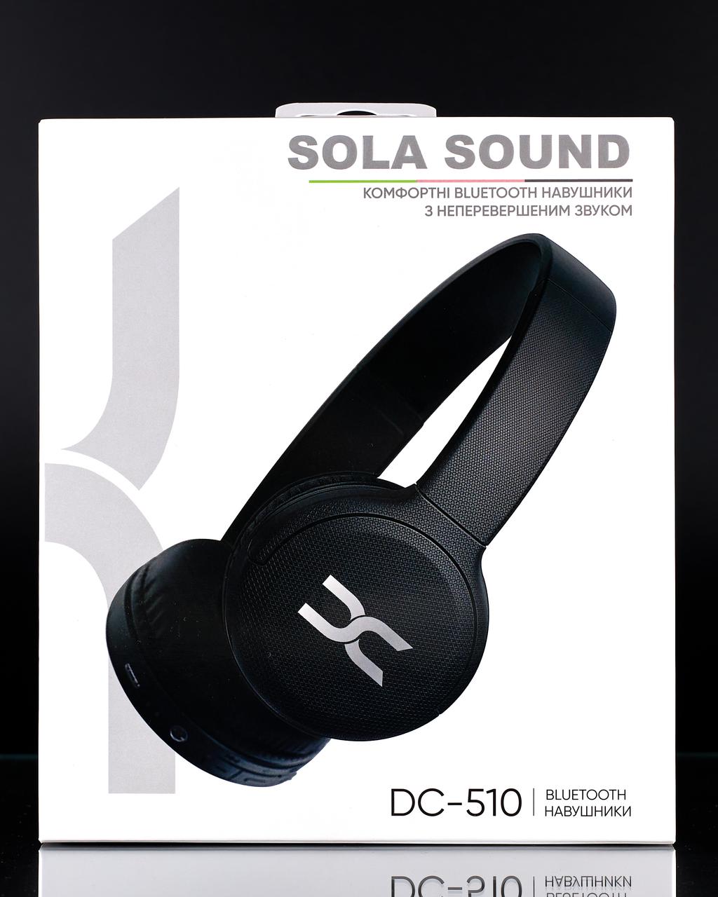 Навушники Bluetooth DC Sola Sound DC-510 накладні чорний