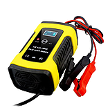 Автомобільний імпульсний зарядний пристрій Foxsur 12v 5-6A, автоматичний зарядний для акумулятора, фото 7