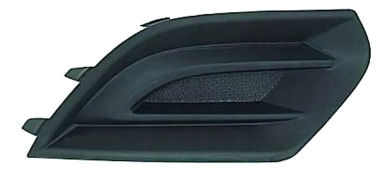 Решітка бампера переднього Opel Corsa E 14-19 FPS права чорна без отвору під ПТФ, фото 1