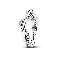 Серебряное кольцо Pandora Переплетенные волны 193098C01