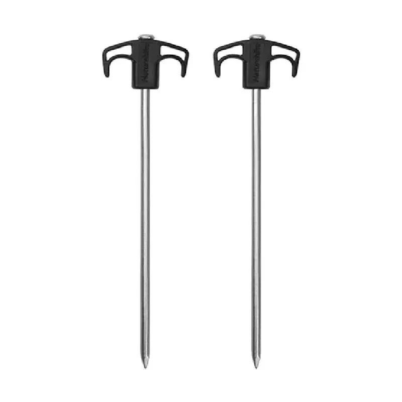 Кілочки Naturehike 250 мм (2 шт.) NH21YW133 чорний