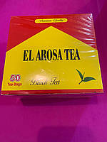 Чай египетский чёрный мелкого помола El Arosa Tea. 50 пакетиков Premium Black Tea